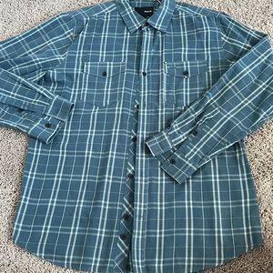 Blue Hurley plaid button down